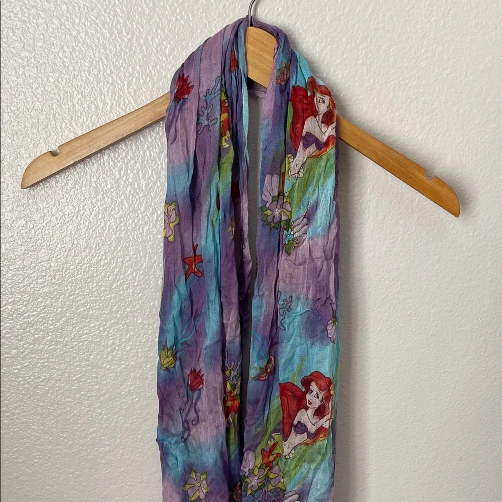 Disneyland Disney Parks little mermaid Ariel princess watercolor sheer scarf